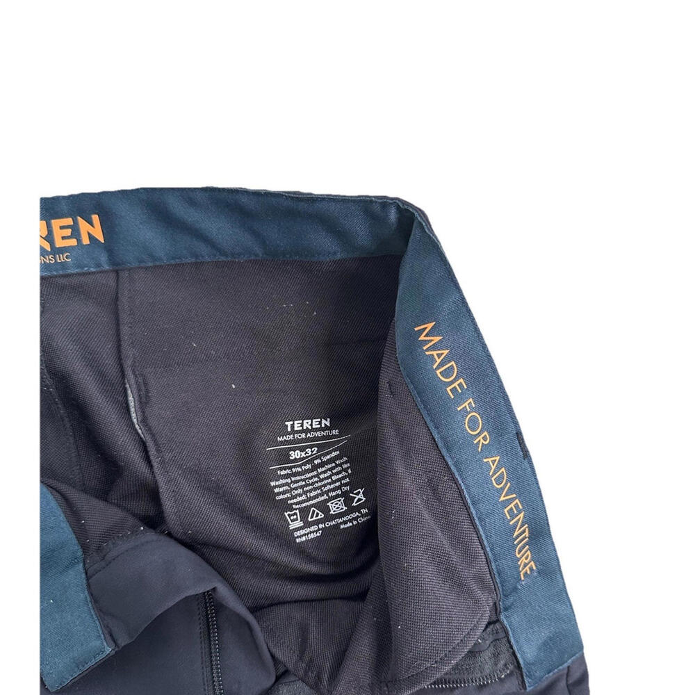 Teren Made For Adventure Performance Pants Trousers Mens 30X32 Blue Stretch - Picture 7 of 9
